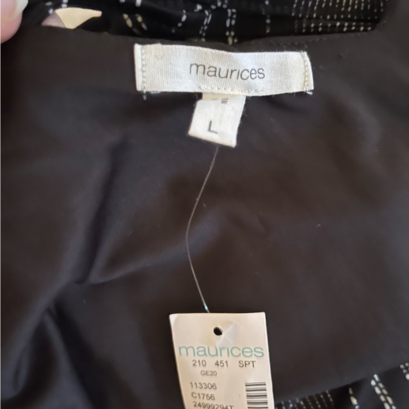 Maurice’s Black and White Sleeveless Jumpsuit NWT - Picture 13 of 14